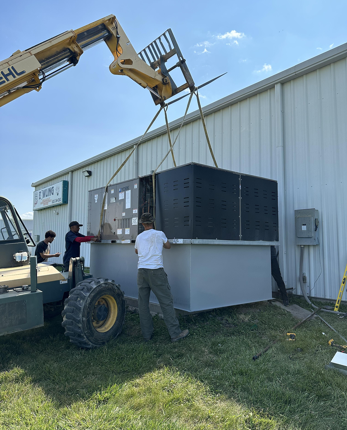 a-man-is-working-on-a-large-machine